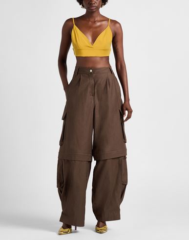Woman Top Mustard Size M Viscose