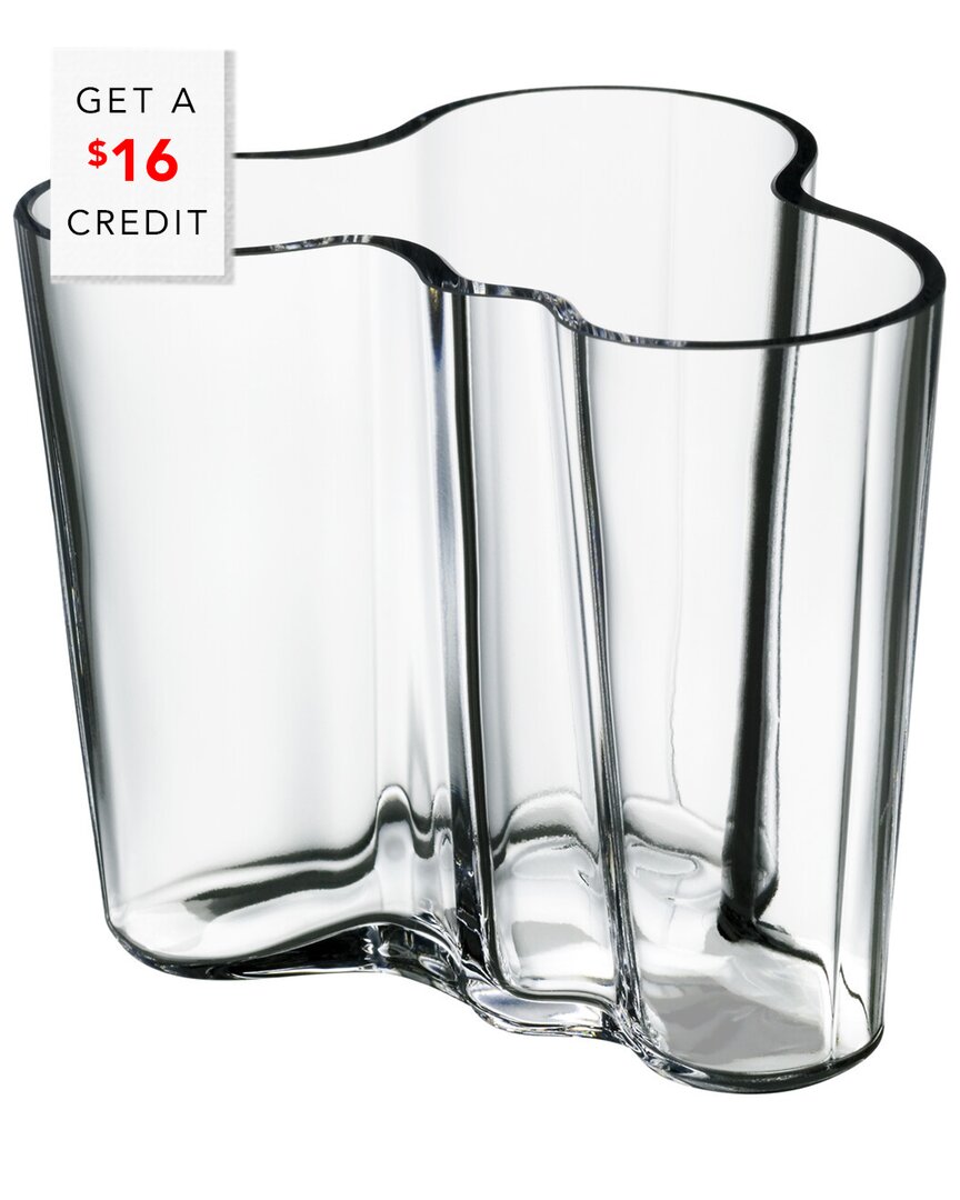 Aalto 3.75In Clear Vase With $16 Credit