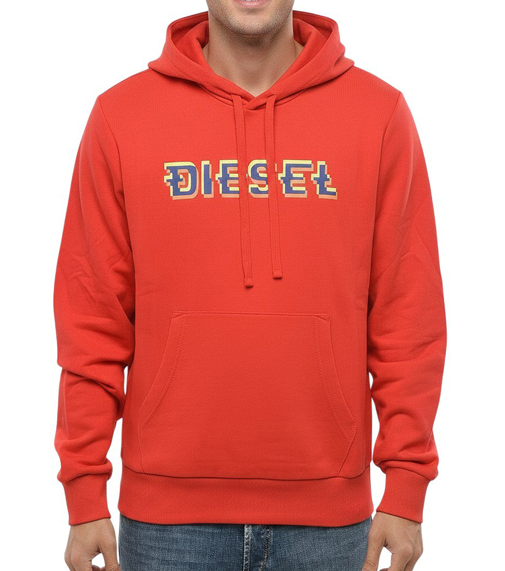 Red Logo Regular Hoodie