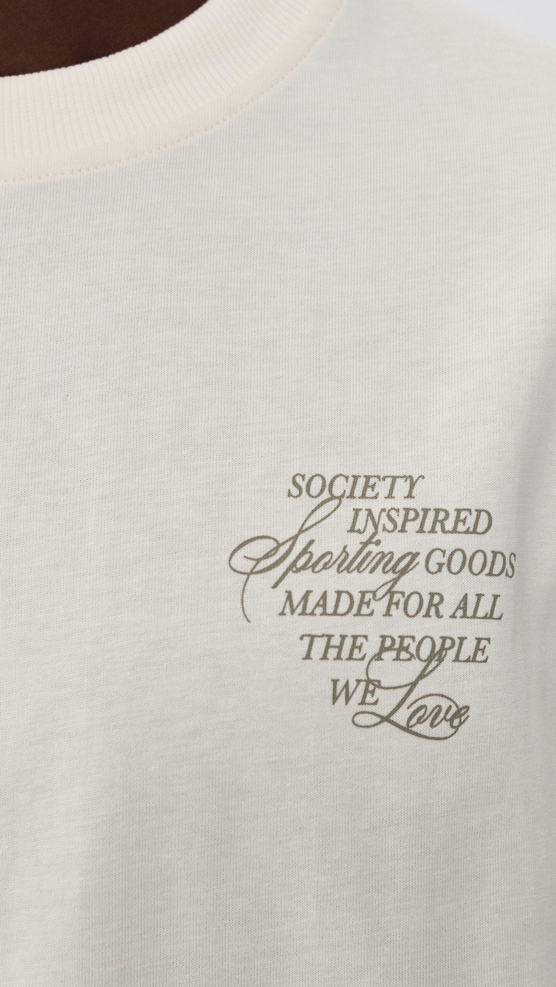 Ben Faience T Shirt Eggnog White