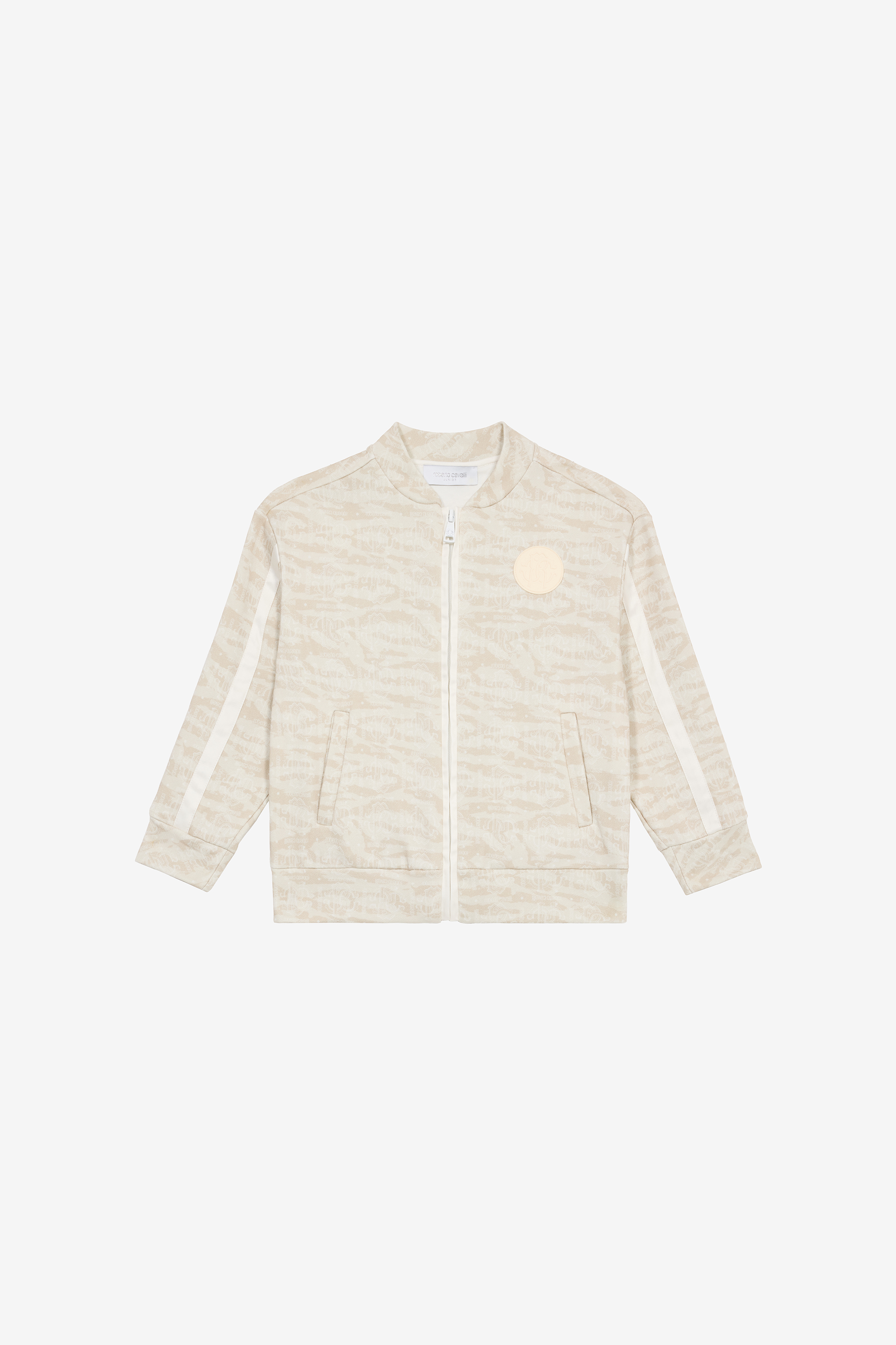 Zip-up Sweatshirt With Tiger Skin Print - Male Boys (4