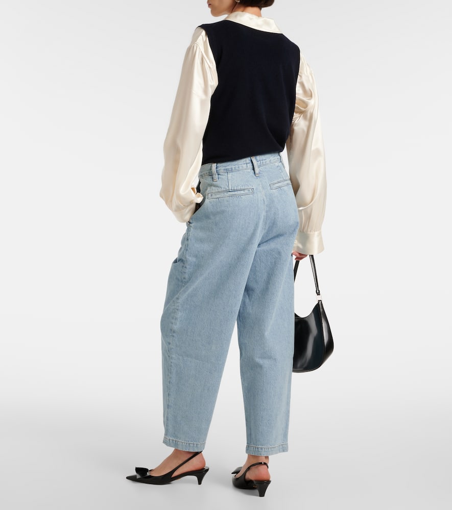 Denim maxi skirt