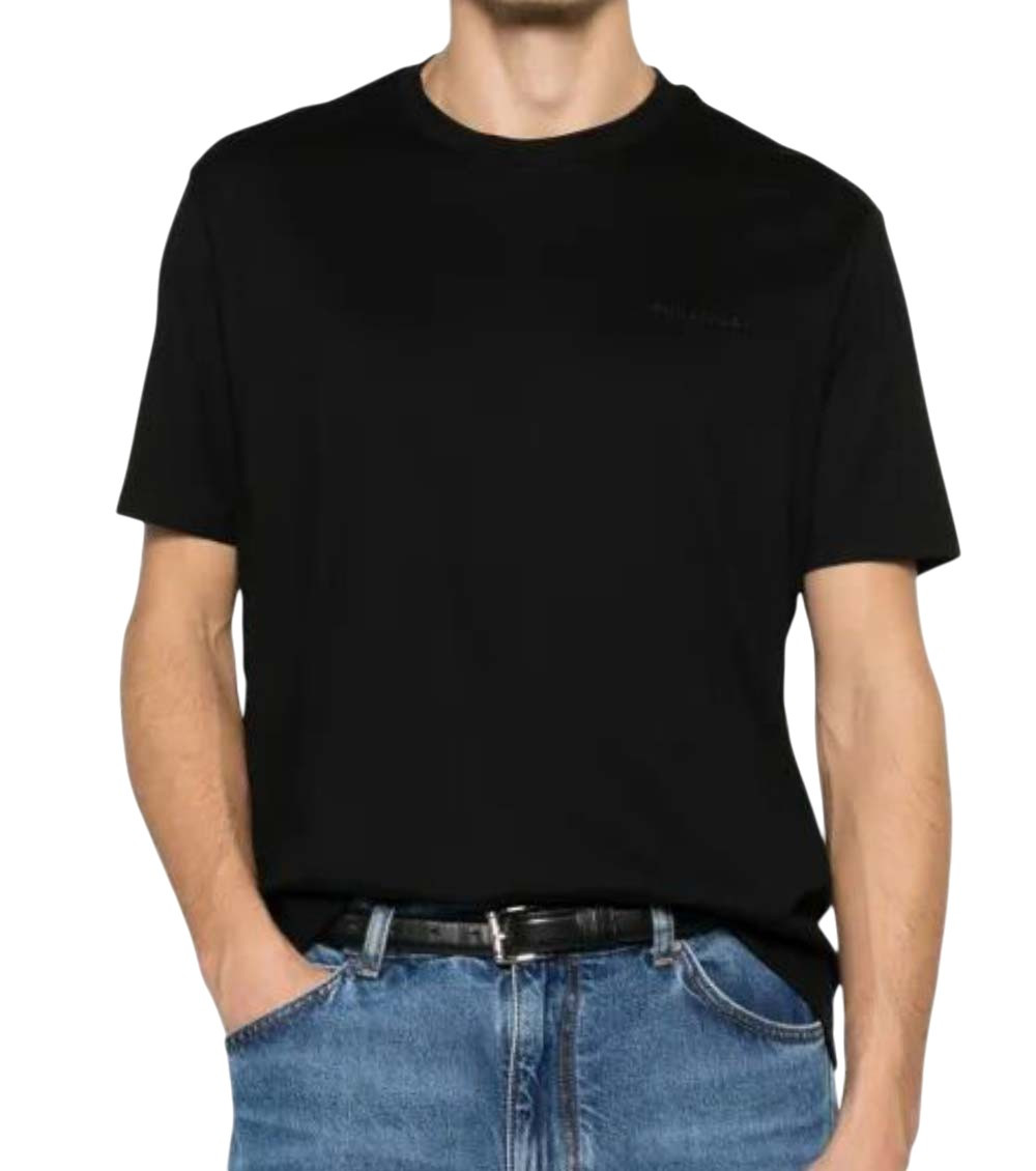 Paul & Shark - cotton t shirt tonal logo embroidery