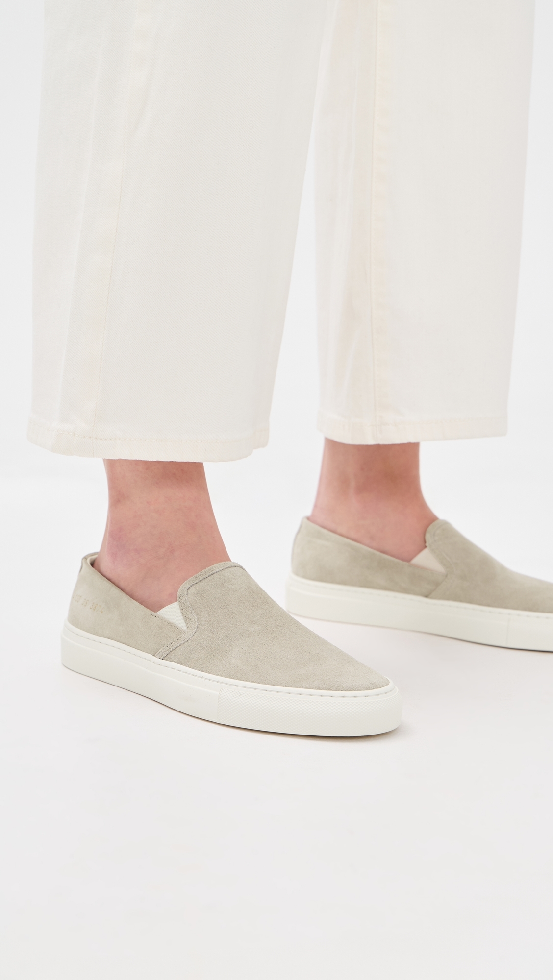 Slip On Low Profile Sneakers Warm Grey