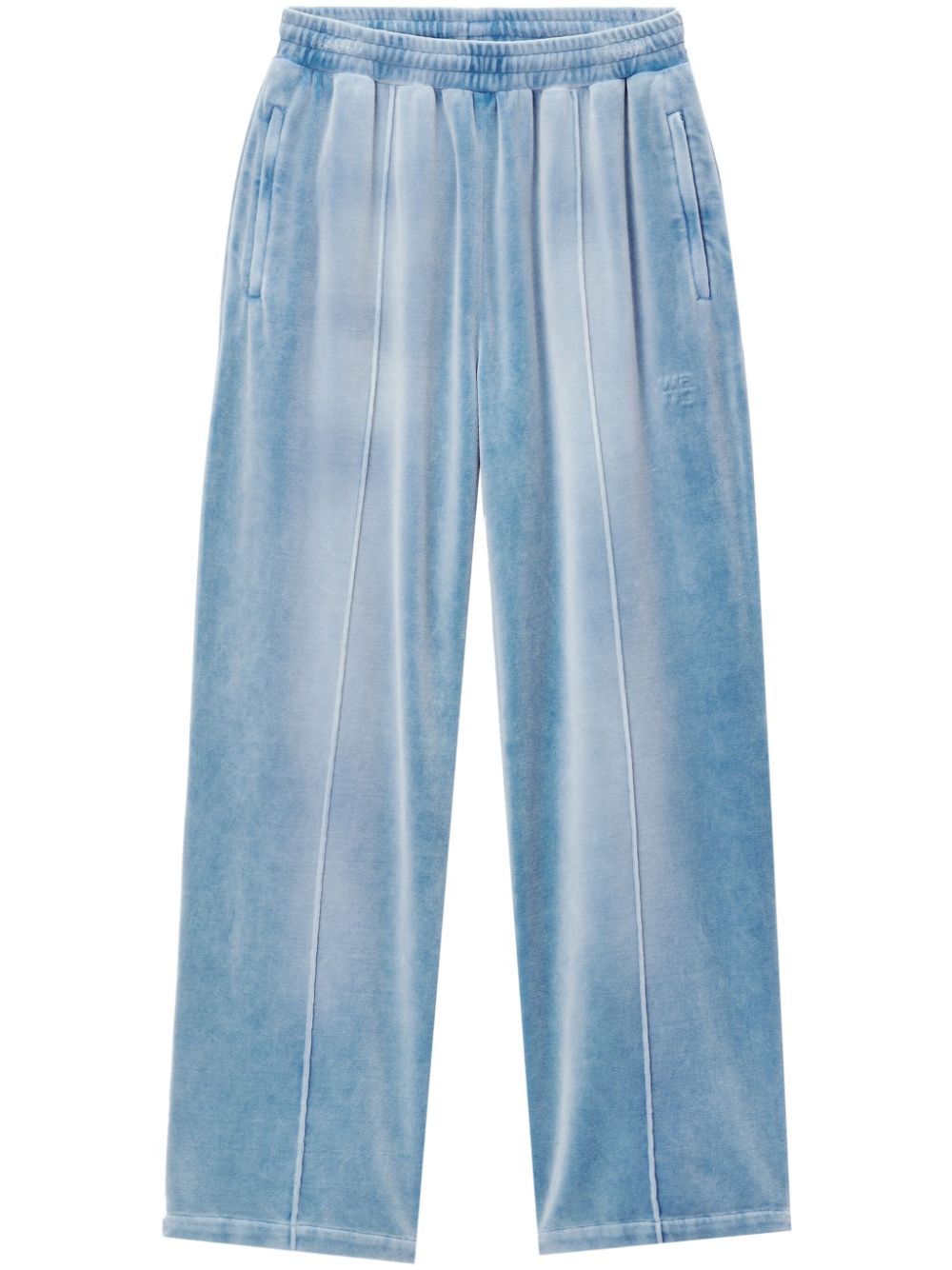 Velvet track pants - Blue