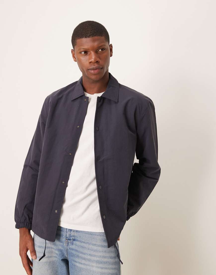 Selected Homme coach jacket in navy