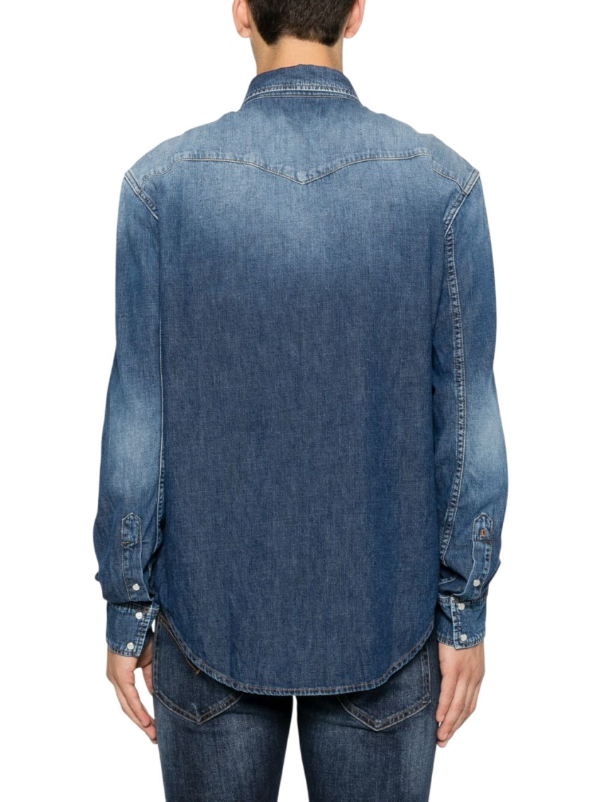 Blue Regular Solid Shirt