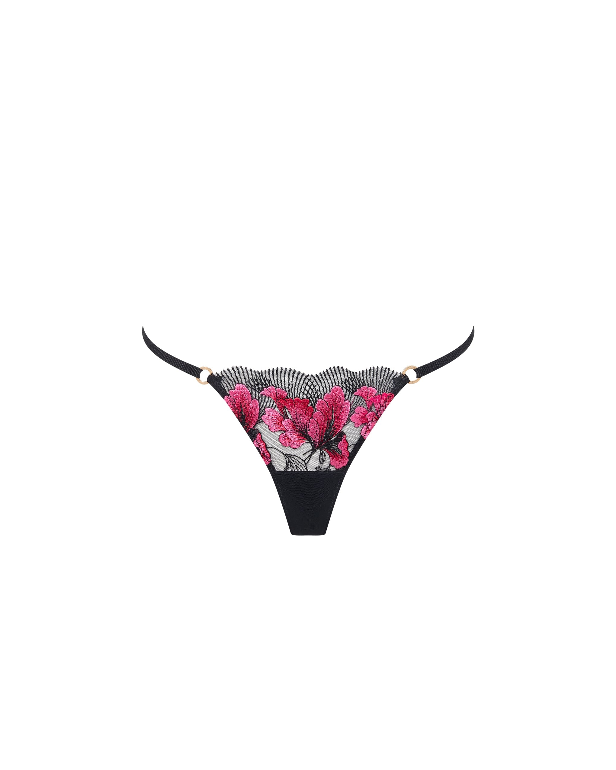 Bluebella Vivienne Thong Fuchsia Pink/Red/Black