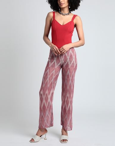 Woman Pants Garnet Size S Viscose, Polyester, Polyamide