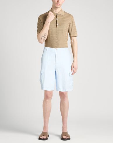 Man Shorts & Bermuda Shorts Sky blue Size 32 Linen