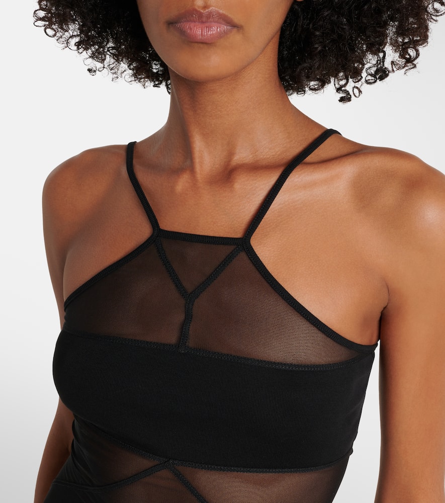 SL Combo semi-sheer top