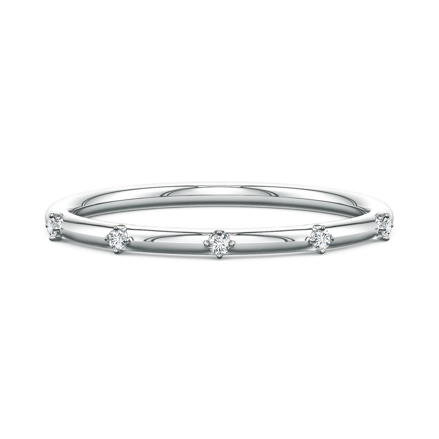 Angara 1.2 MM Round Diamond Five-Stone Station Ring in Platinum