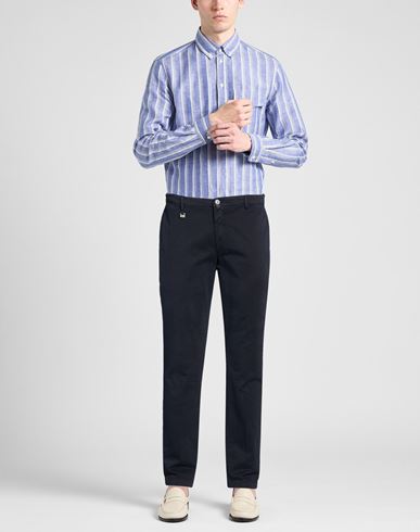 Man Pants Midnight blue Size 42 Cotton, Elastane