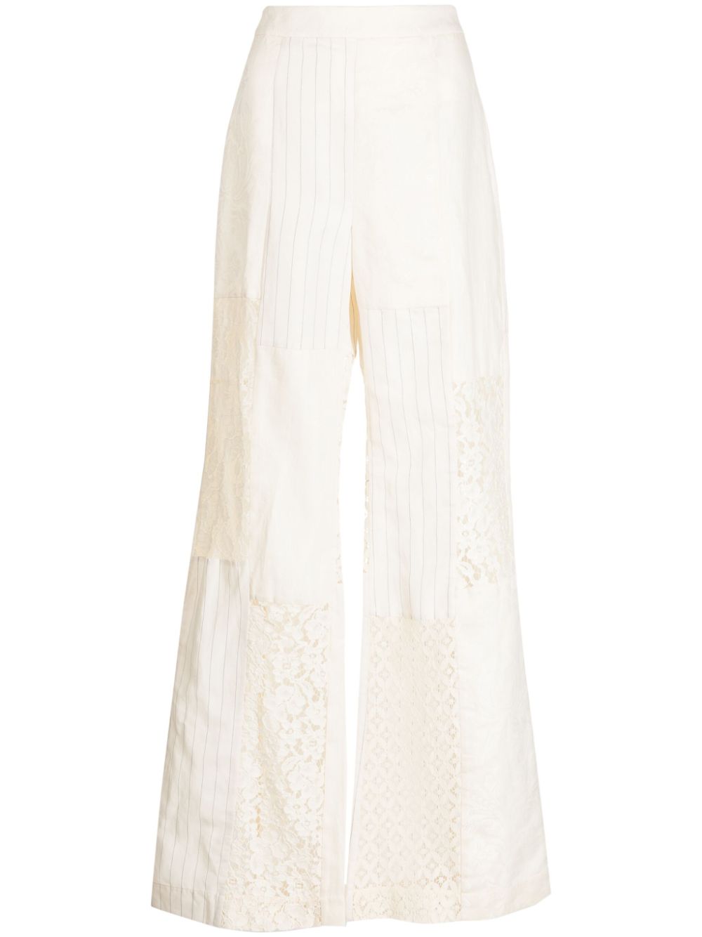 Luminosity wide-leg trousers - Neutrals