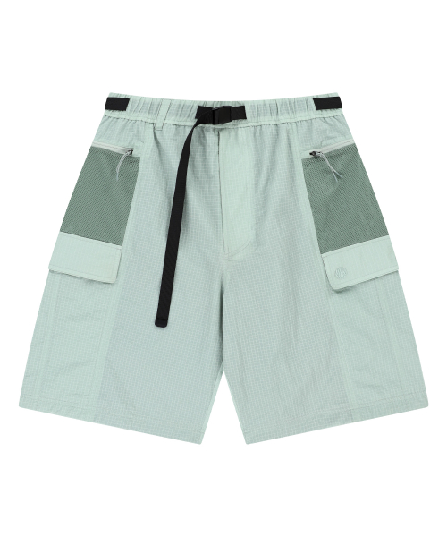 OG Nylon Mix Belted Shorts