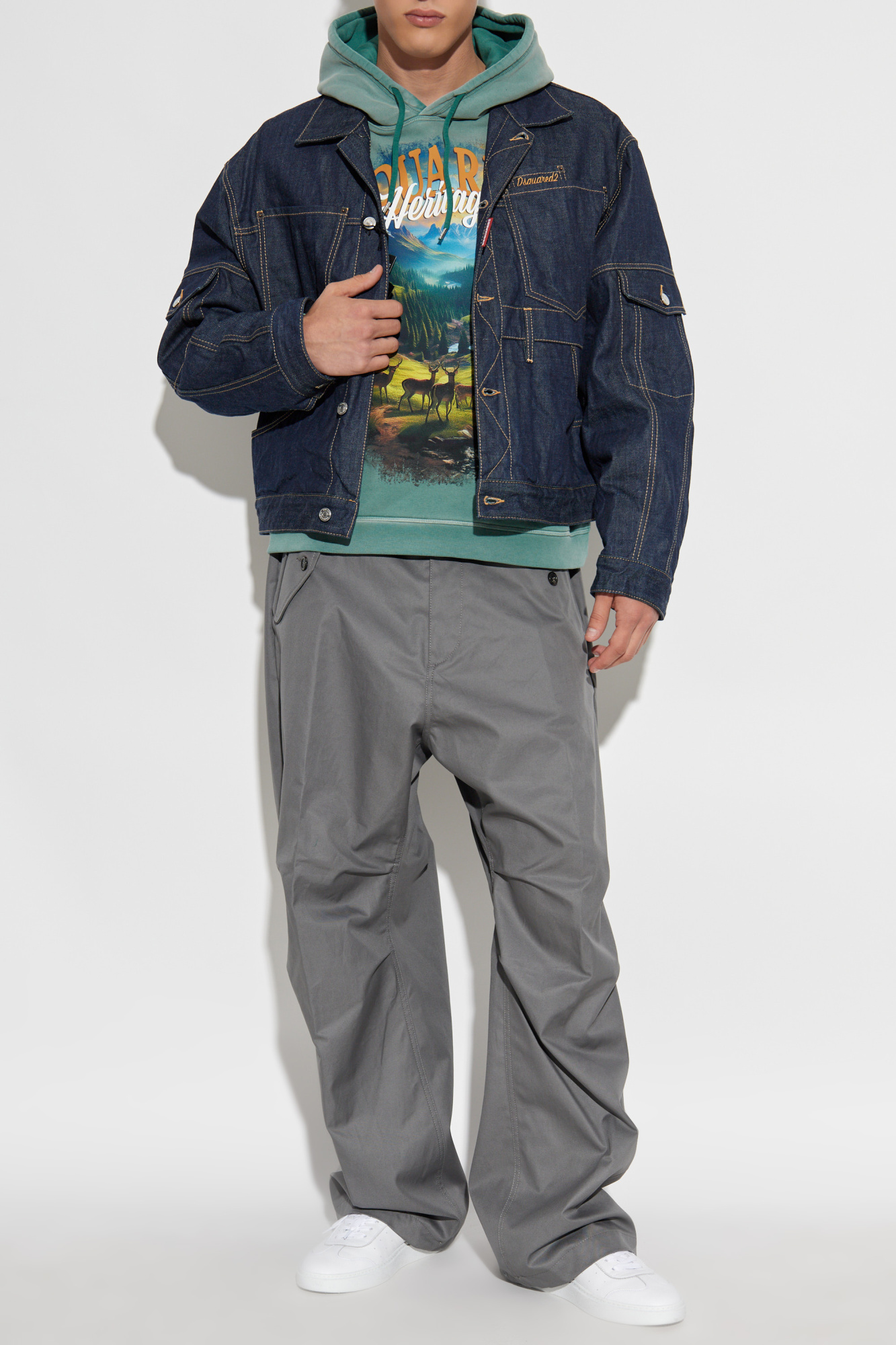 Denim Jacket, Men's, Navy Blue