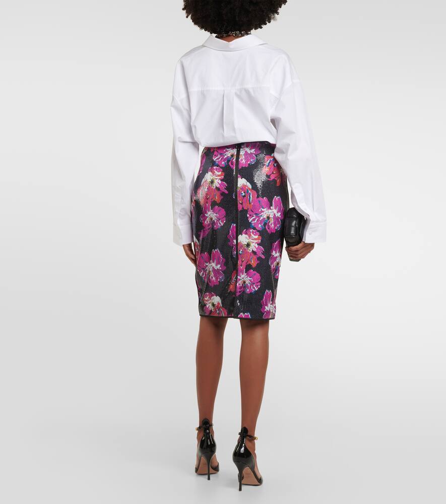 Diane von Furstenberg Mika sequined midi skirt