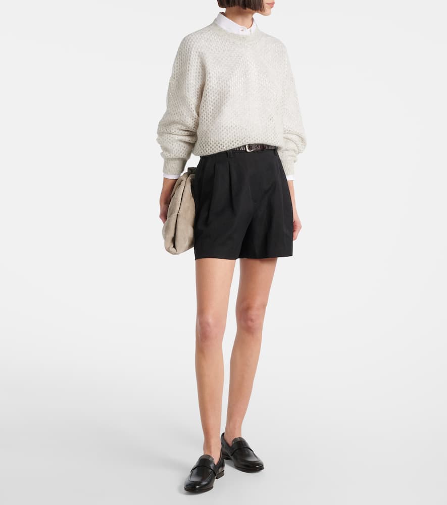 Ribbed-knit sweater