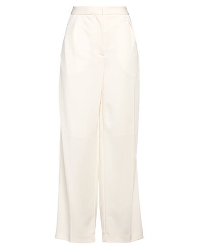 Woman Pants Ivory Size 8 Polyester, Polyethylene