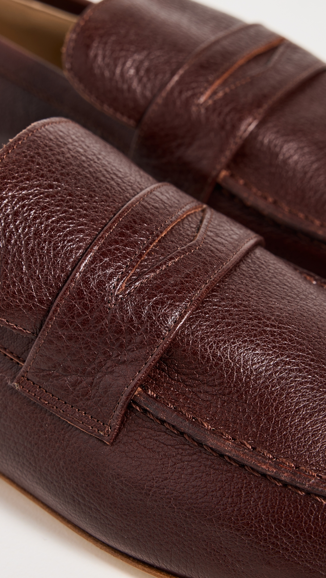 Penny Leather Loafers Oxblood