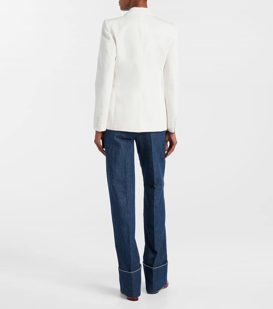 Cotton and linen blazer