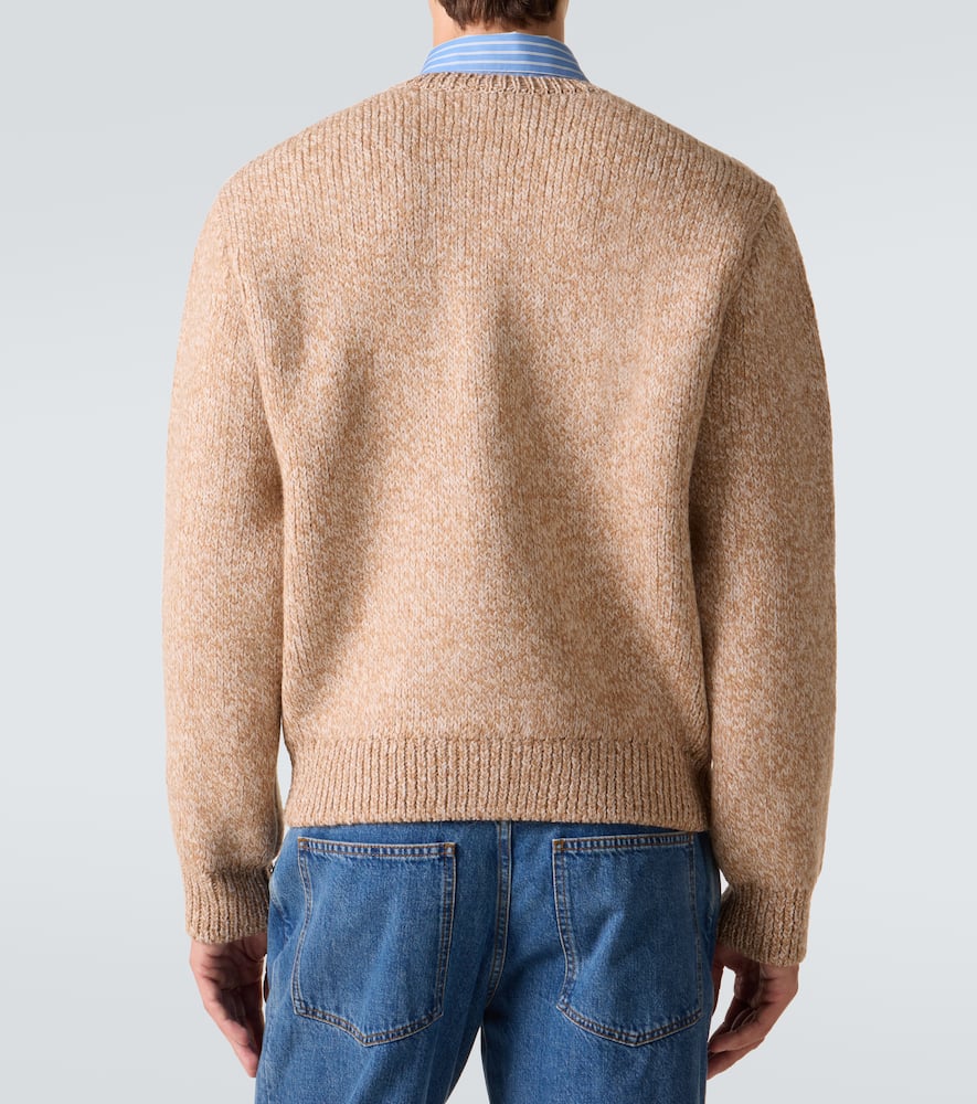 Wool and alpaca-blend cardigan