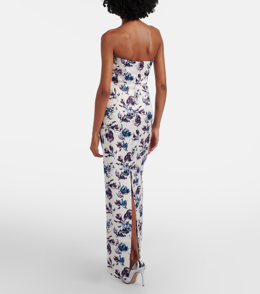 Laelia floral bustier gown