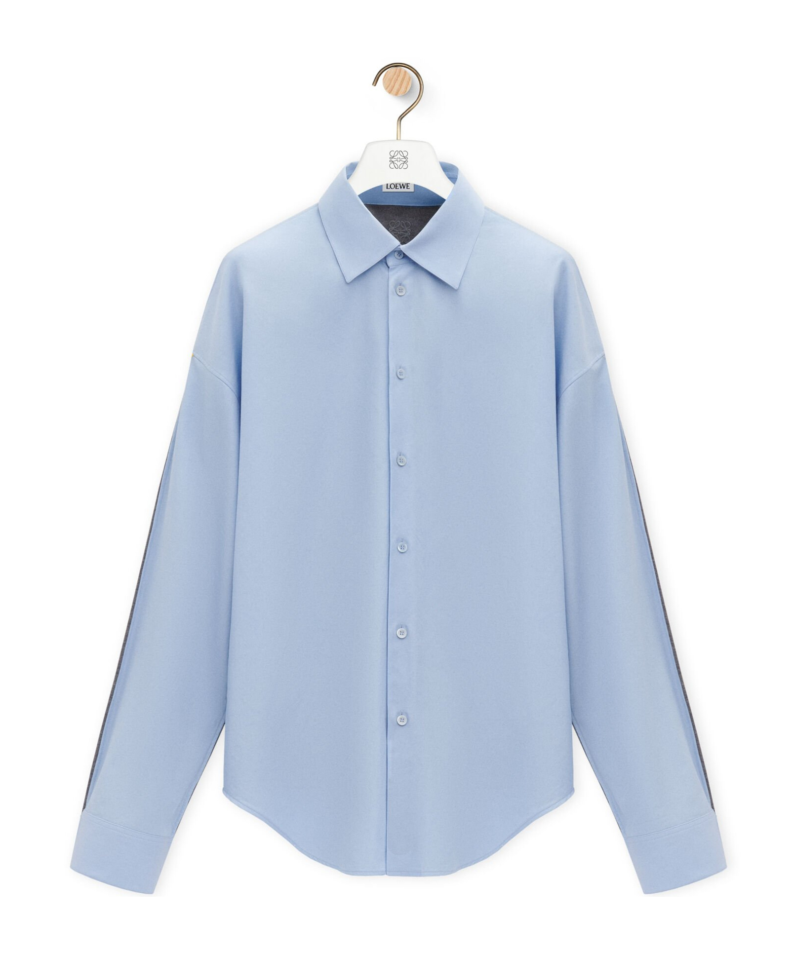 Hybrid shirt in cotton and wool