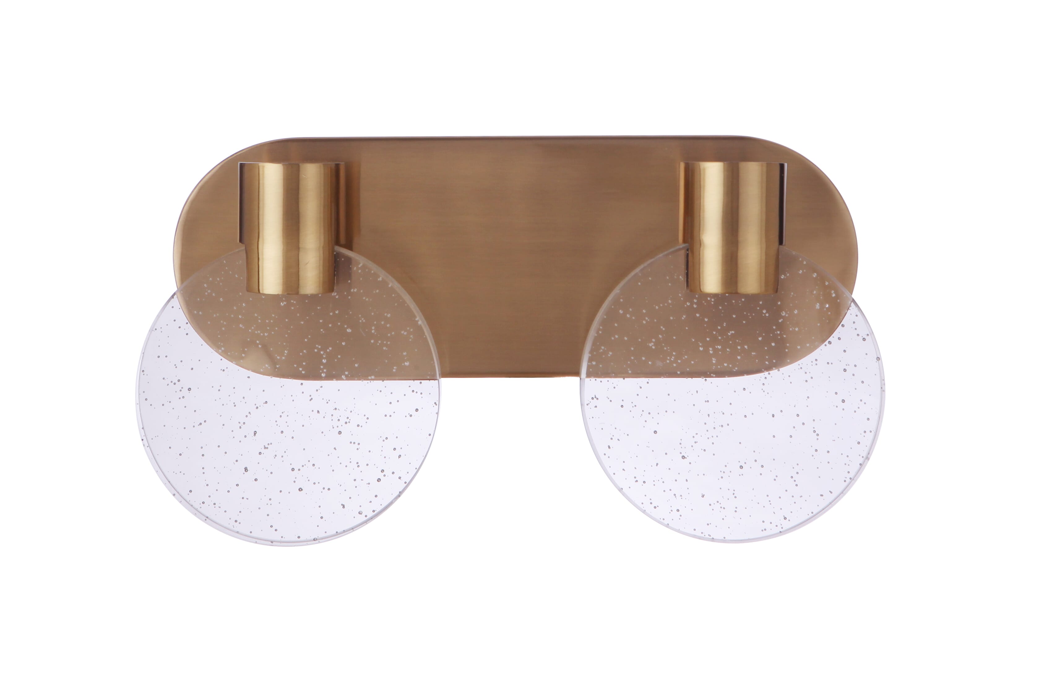 Satin Brass LED Vanity from the Glisten Collection