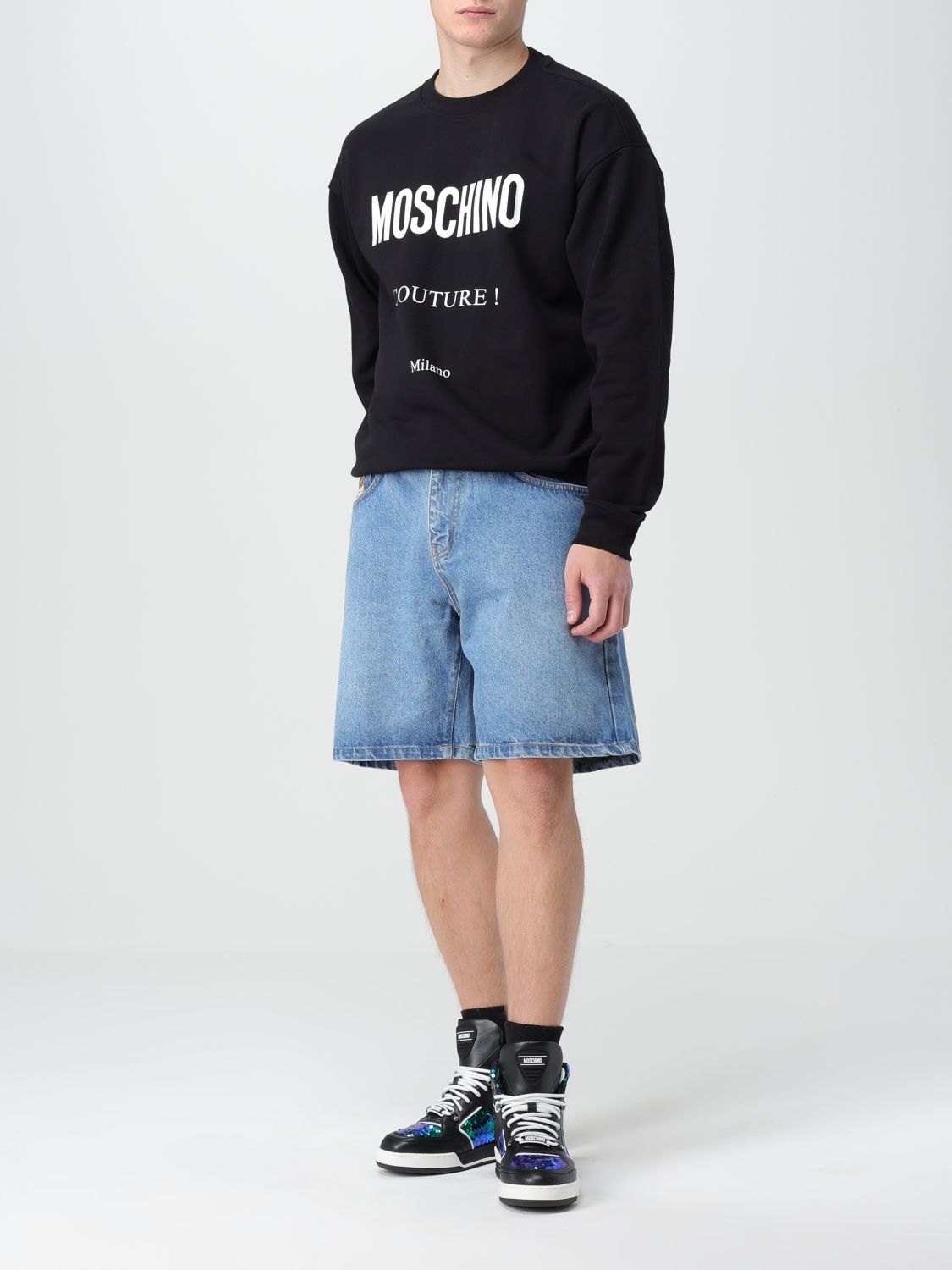 Sweatshirt Men color Black