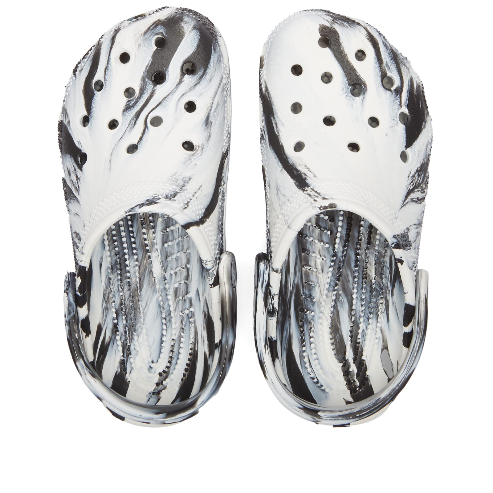 Classic Marbled Clog in White/Black
