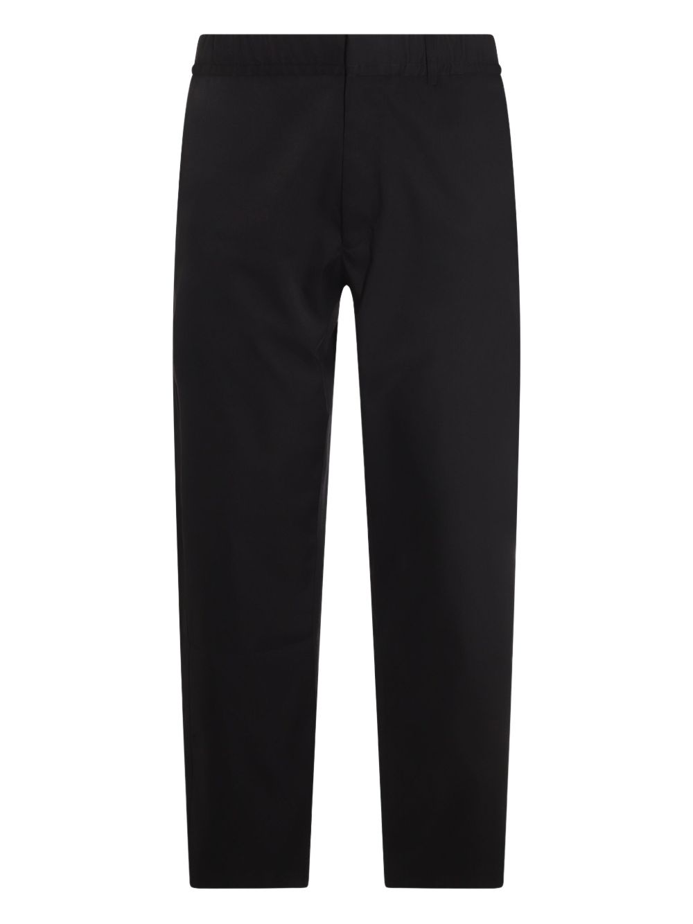 Laminar rear elasticated-waist trousers - Black