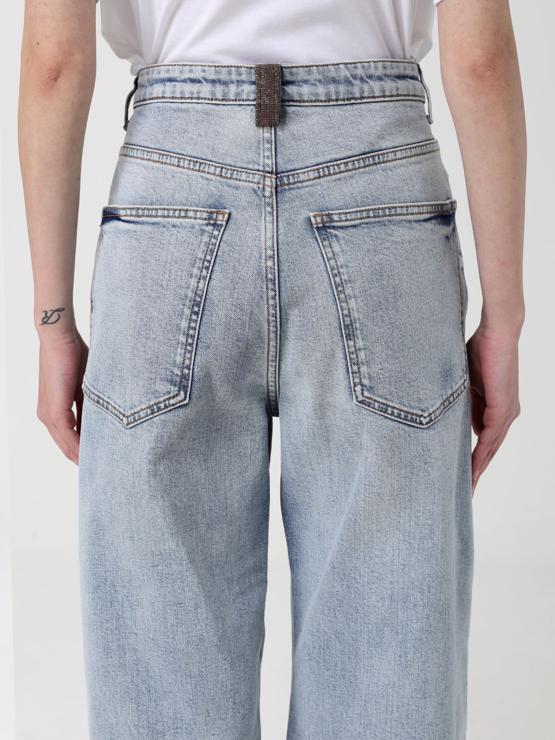 Jeans Woman color Stone Washed
