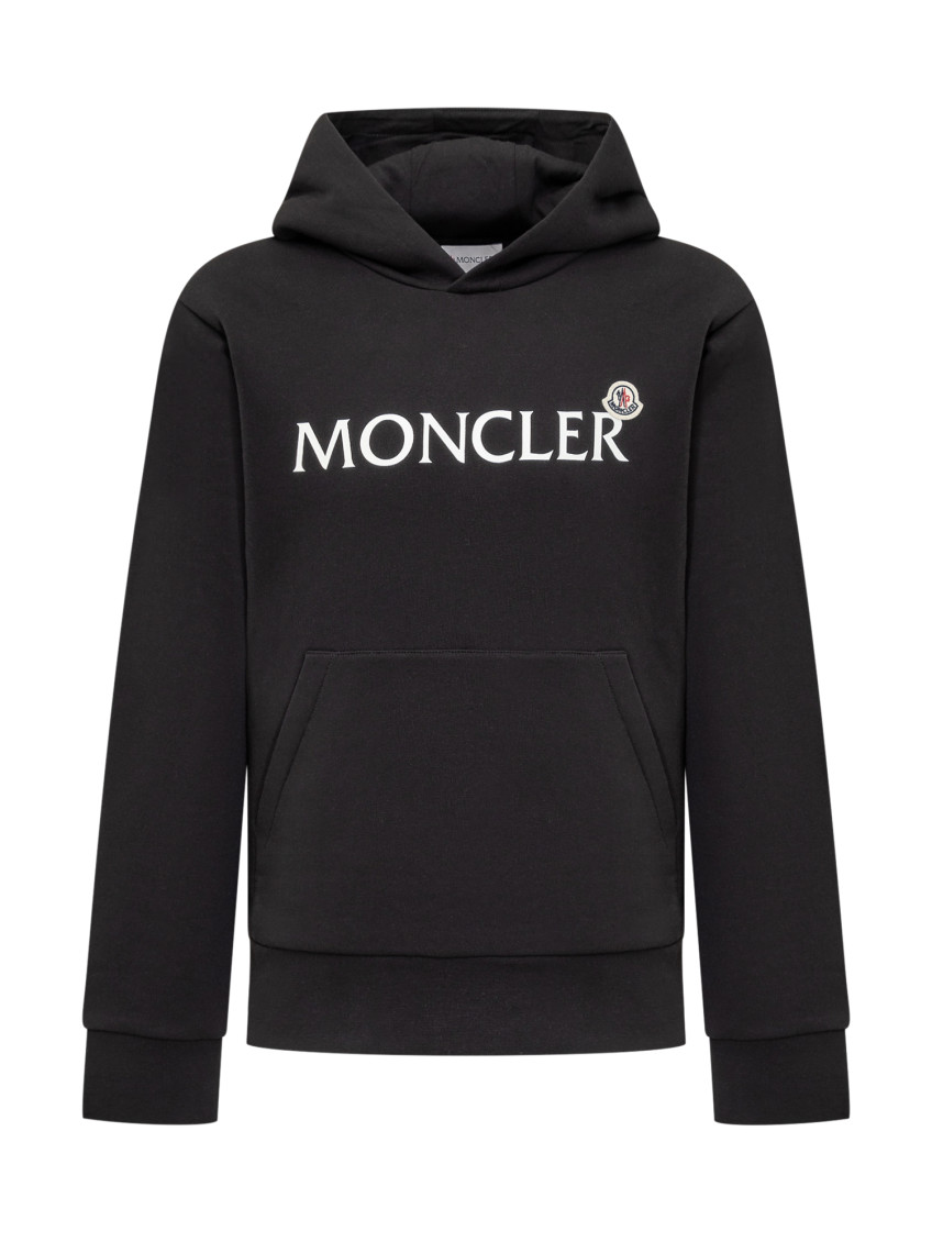 Boys Black Logo Hoodie