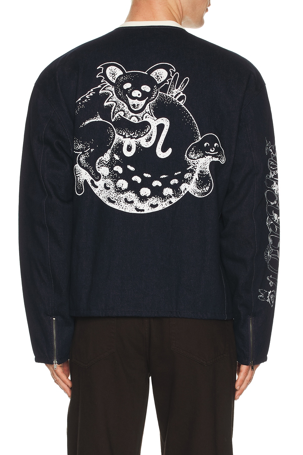 Malbon Golf x Grateful Dead Moto Jacket in Denim - Blue. M also in L, S, XL/1X