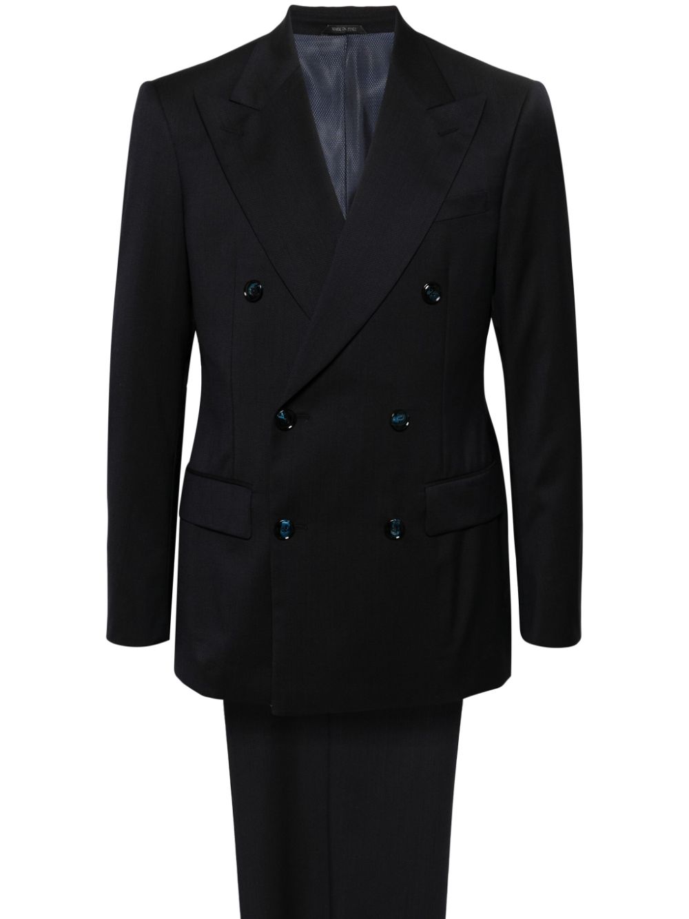 Peak-lapel double-breasted suit - Blue