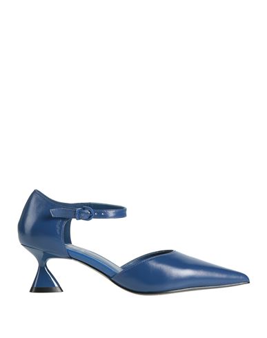 Woman Pumps Navy Size 6 Leather