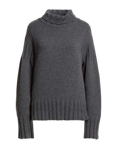 Woman Turtleneck Grey Size 2 Cashmere