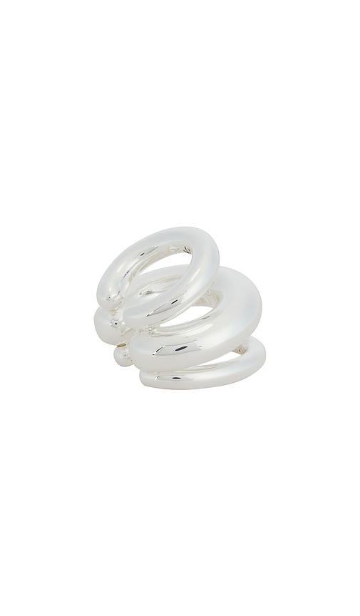 Jenny Bird Tome Triple Ear Cuff in Metallic Silver