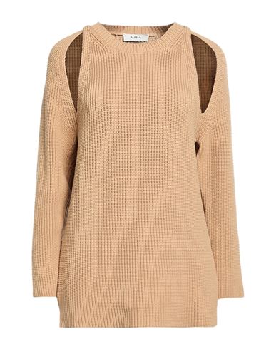 Woman Sweater Camel Size 6 Cotton, Polyamide