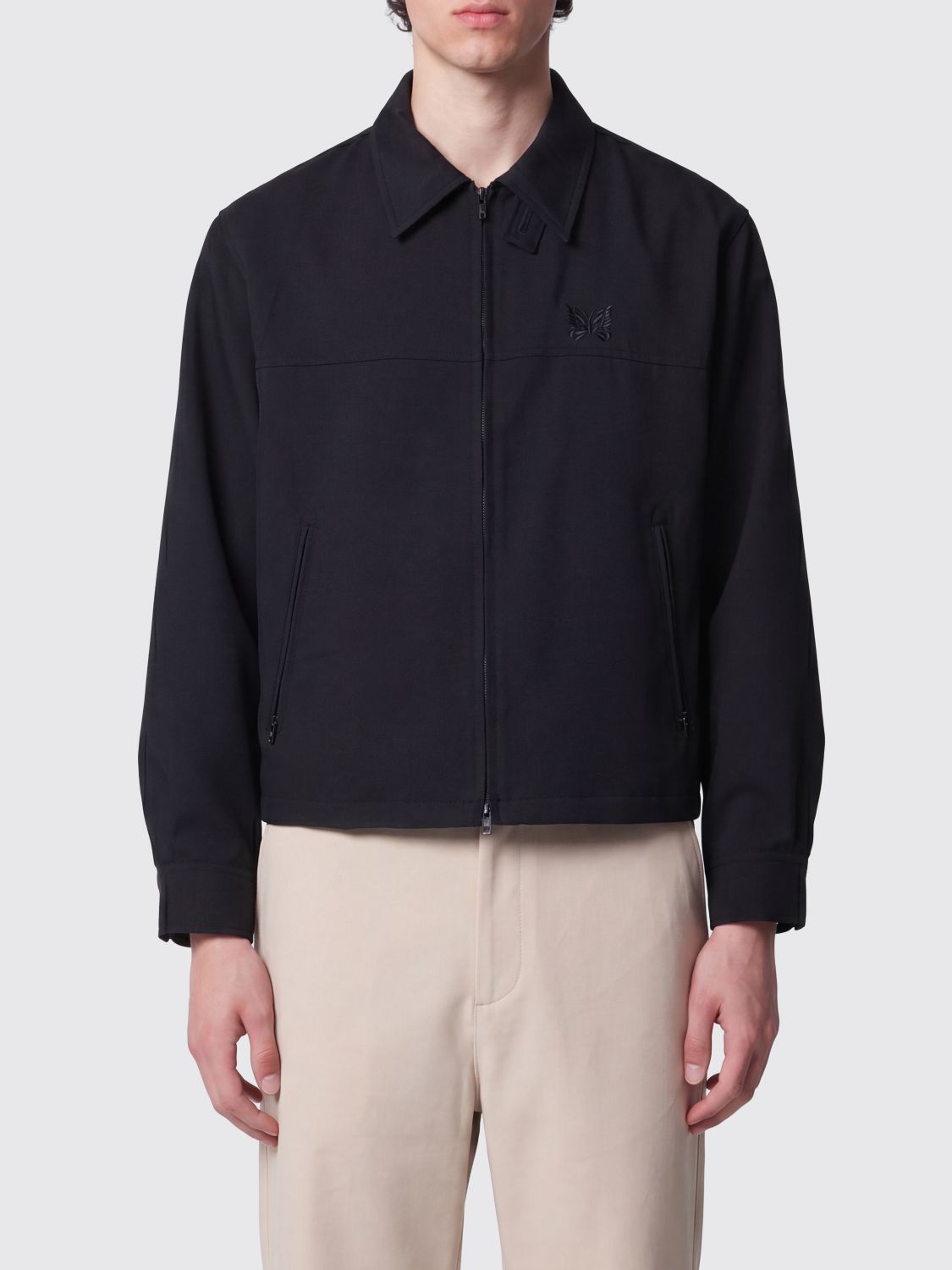 Coat Men color Black