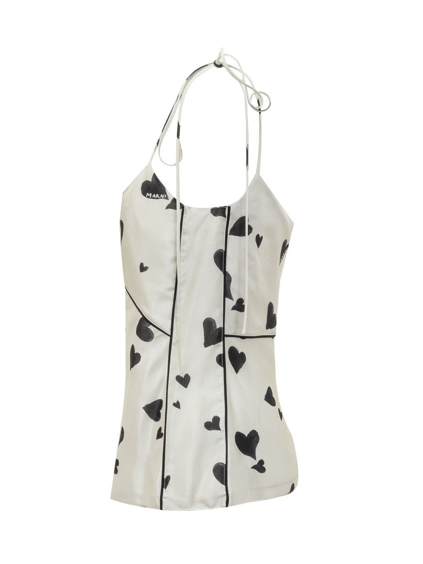 Heart Print Tank Top