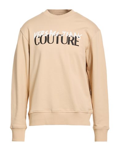 Man Sweatshirt Beige Size L Cotton