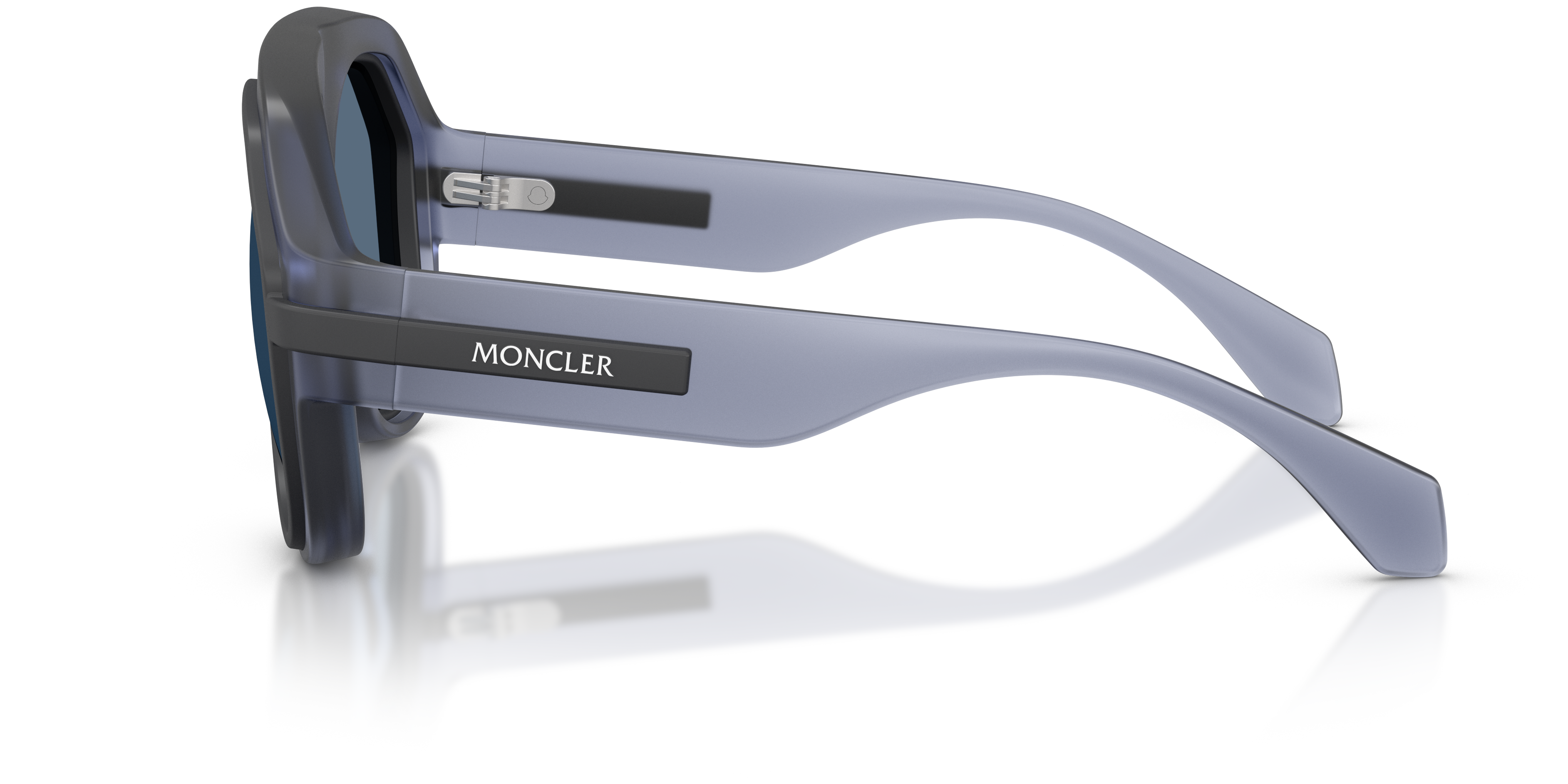 Moncler Unisex Moncler ME8012U FYNDER 502480 Sunglasses Injected Blue Light blue Pilot Norma