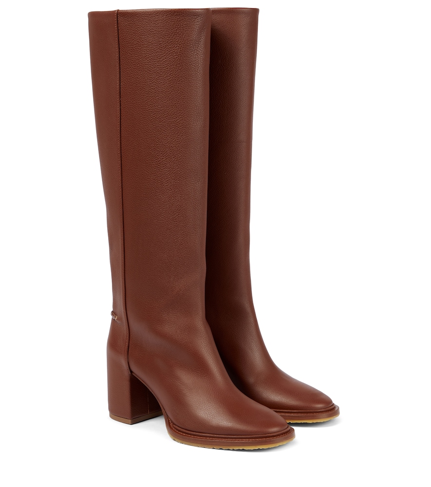 Edith leather knee-high boots