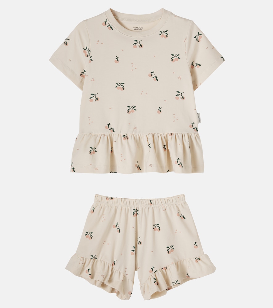 Ilford cotton-blend top and shorts set