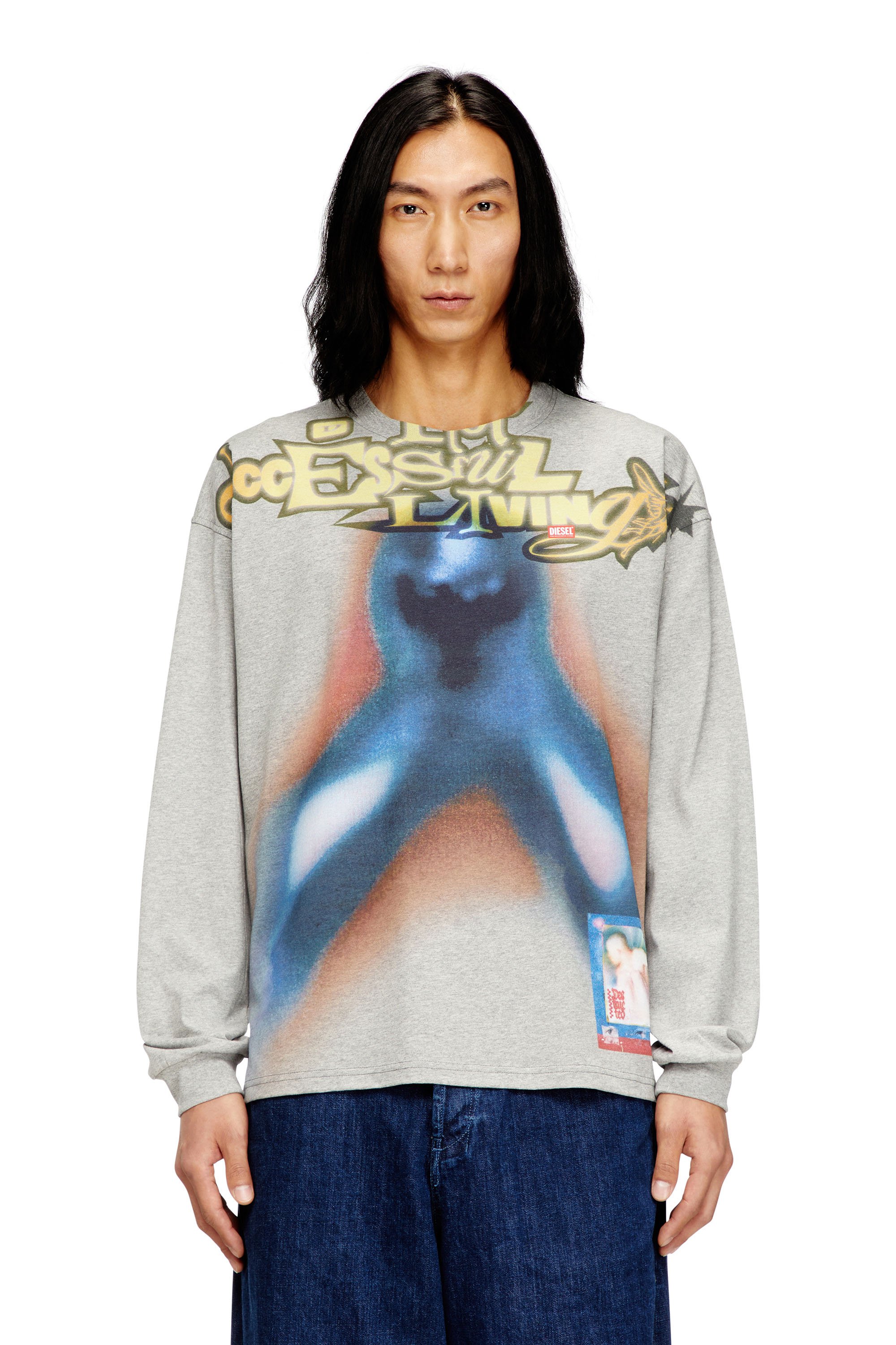 Cotton T-shirt with digital print - T-Shirts - Man - Multicolor