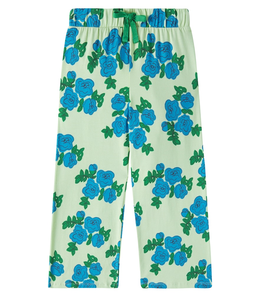 Blue Roses cotton-blend pants