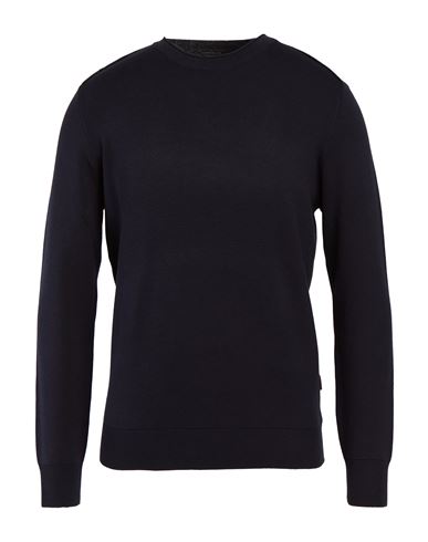 Man Sweater Midnight blue Size L Wool, Polyester, Polyamide, Acrylic, Viscose