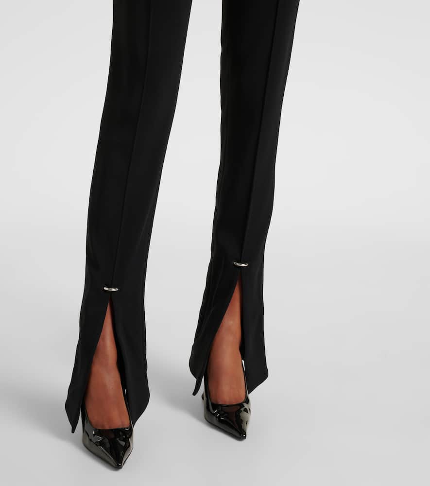High-rise slim pants